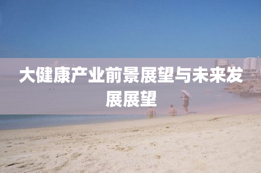 大健康產(chǎn)業(yè)前景展望與未來(lái)發(fā)展展望